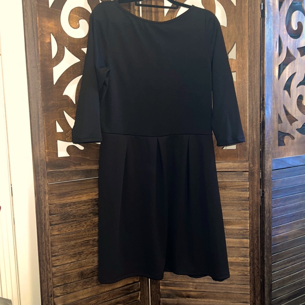 NWOT 24 Seven Comfort Apparel Black dress 1XL